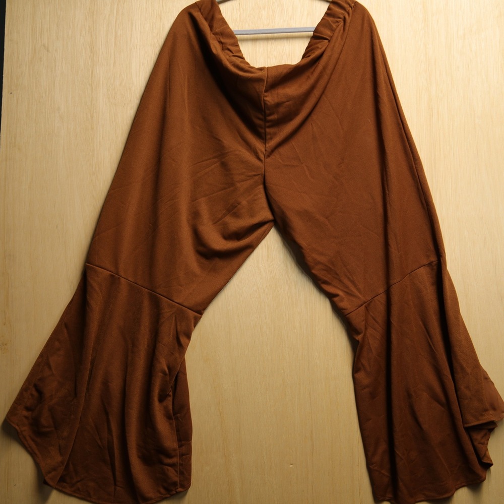 La Bellum Hillary Scott Rust Brown Bell Bottom Flare Pants Plus Size 3X NWT